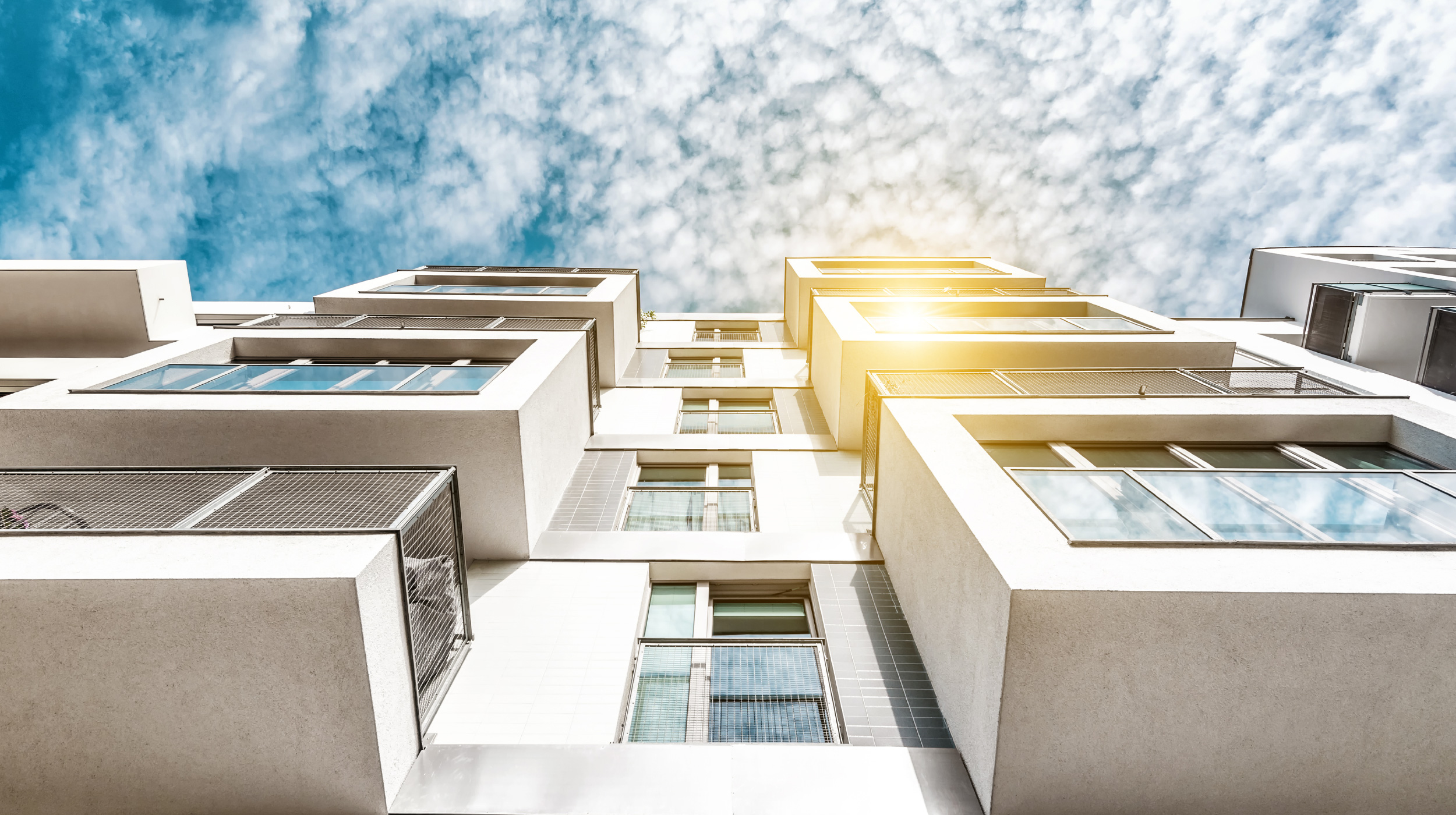 exterior shot of apartment building